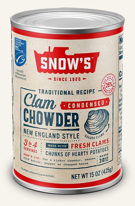 SNOW'S® NEW ENGLAND STYLE CLAM CHOWDER - CONDENSED